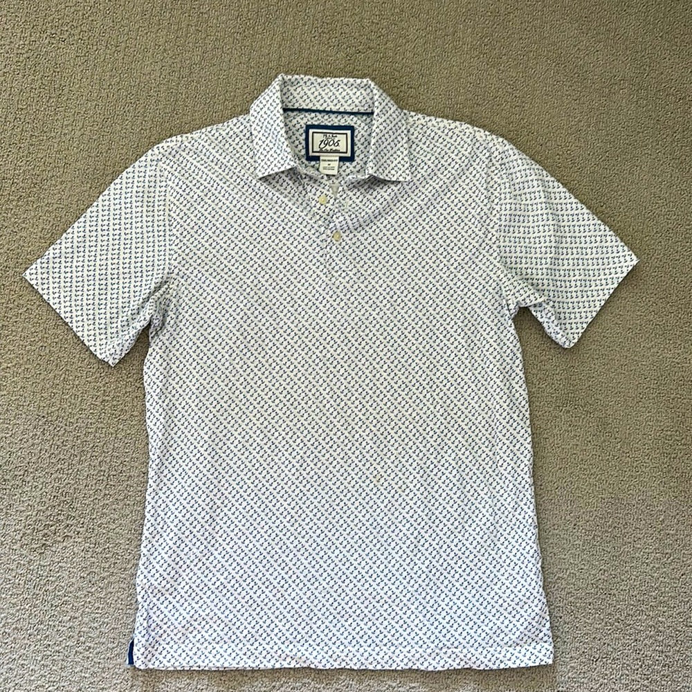 Jos A Bank Anchor Polo || M Tailored Fit ||